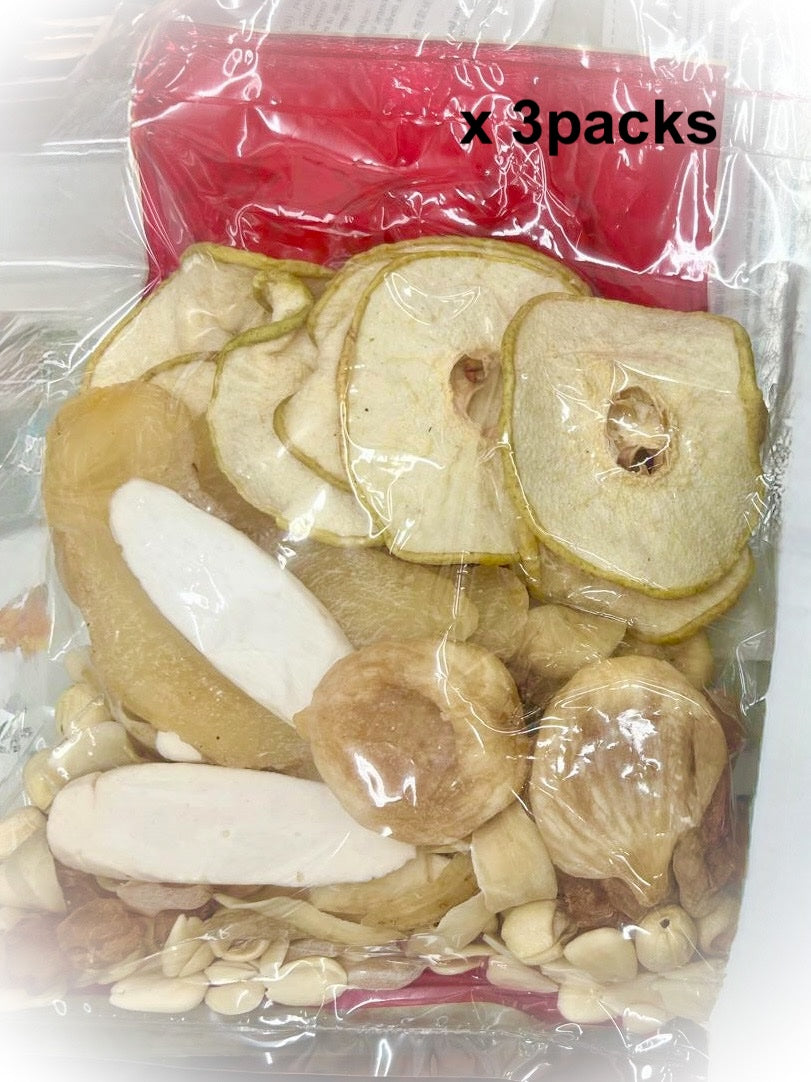 Nourishing Lungs and Snow Pear Fragrant Soup Pack ±400g x 3 Packs